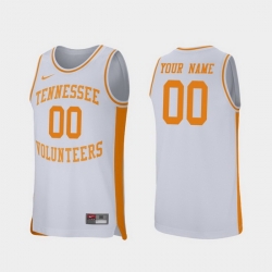 Men Women Youth Toddler Tennessee Volunteers Custom White Retro Performance College Basketball Jersey