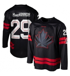 Mens Nathan MacKinnon #29 Black Hockey Canada 2026 Replica Jersey
