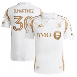 Mens LAFC David Martinez adidas White 2025 Secondary Authentic Player Jersey